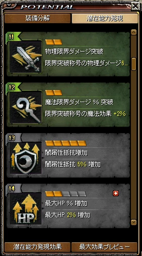 潜在能力発現効果