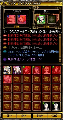 コスチューム着用